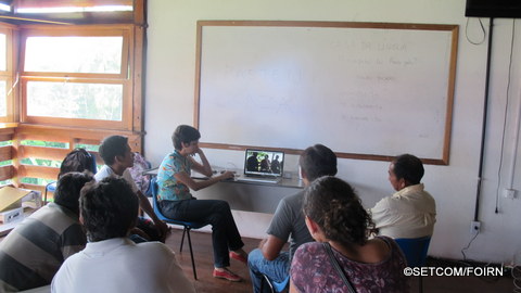 Na abertura oficial, foram apresentados os vídeos que serão traduzidos durante a oficina.