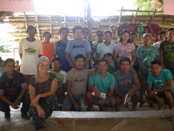 Participantes do Seminário em Barreira Alto, rio Tiquié.