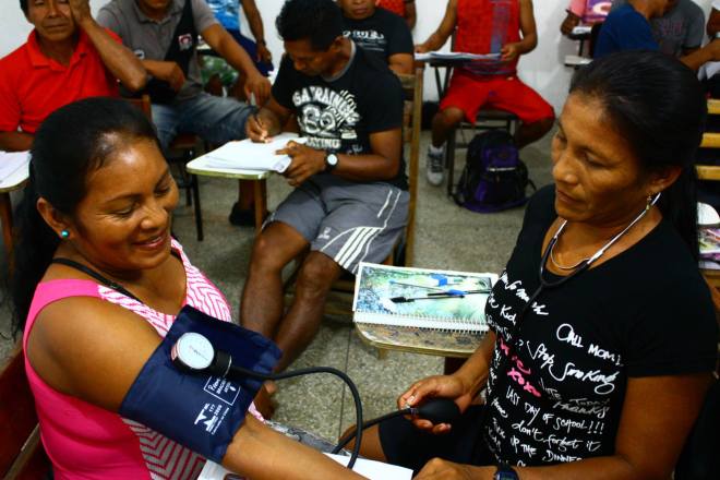 ACIS em atividade durante o curso. Foto: Ana Lucia Pontes – Coordenação do Curso/EPSJV/FIOCRUZ