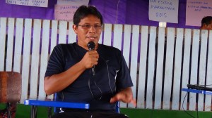 Isaias Pereira Fontes, vice presidente da FOIRN na assembleia da Unib. Foto: SETCOM/FOIRN