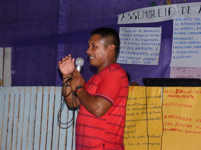 Valdeci Fontes, é o atual presidente da Unib, que busca fortalecer a associação e as comunidades. Foto: SETCOM/FOIRN