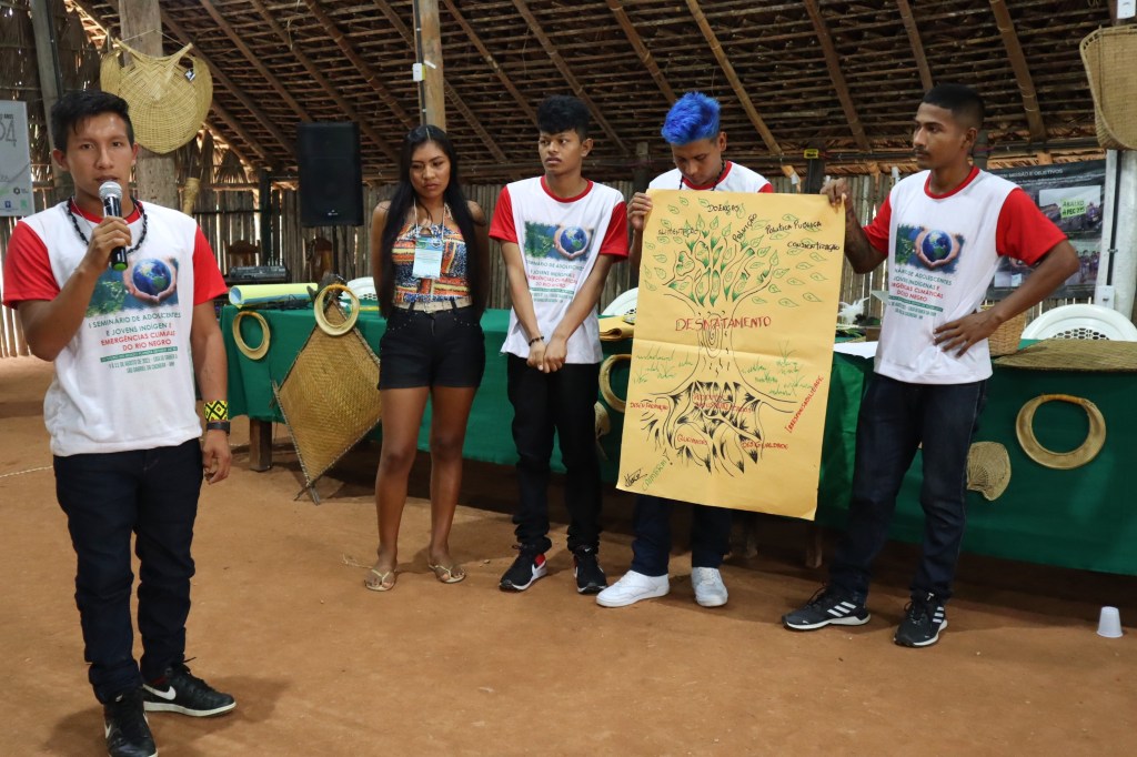 Jovens indígenas relatam impactos da emergência climática na Amazônia e cobram proteção ao&nbsp;território