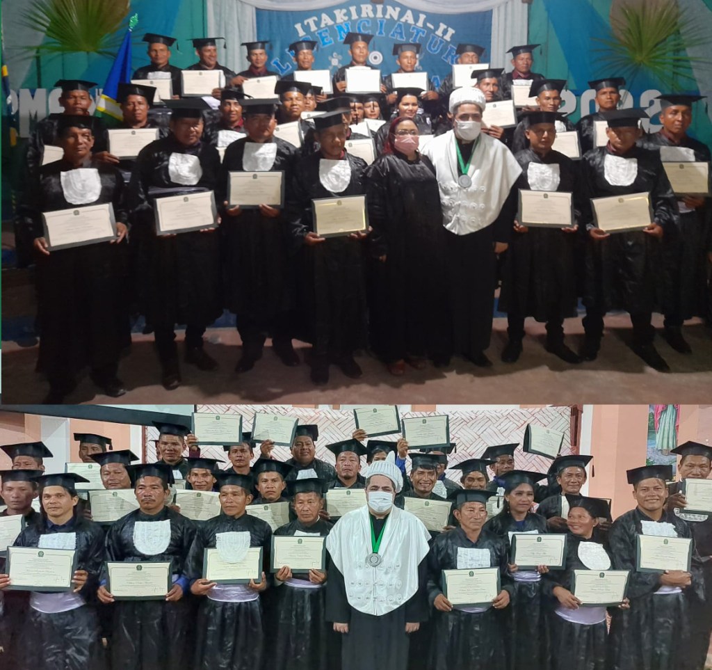 Acadêmicos Indígenas recebem a sonhada colação de Grau dentro de seu&nbsp;Território